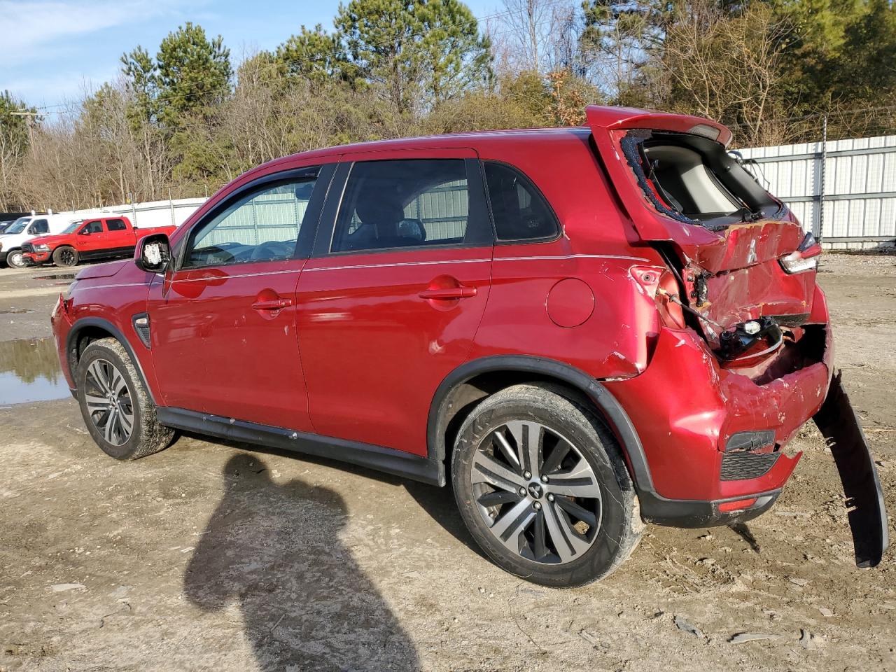 2020 Mitsubishi Outlander VIN JA4AP3AUXLU005071 Copart auction photo, front end / rear end damage thumbnail 2