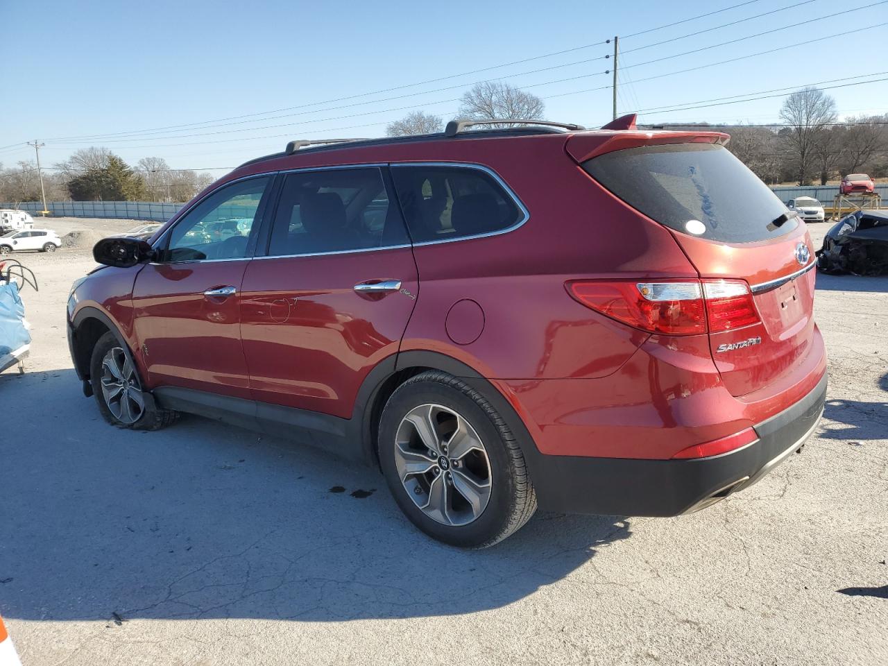 2014 Hyundai Santa Fe VIN KM8SN4HF7EU049203 Copart auction photo, front end damage thumbnail 2