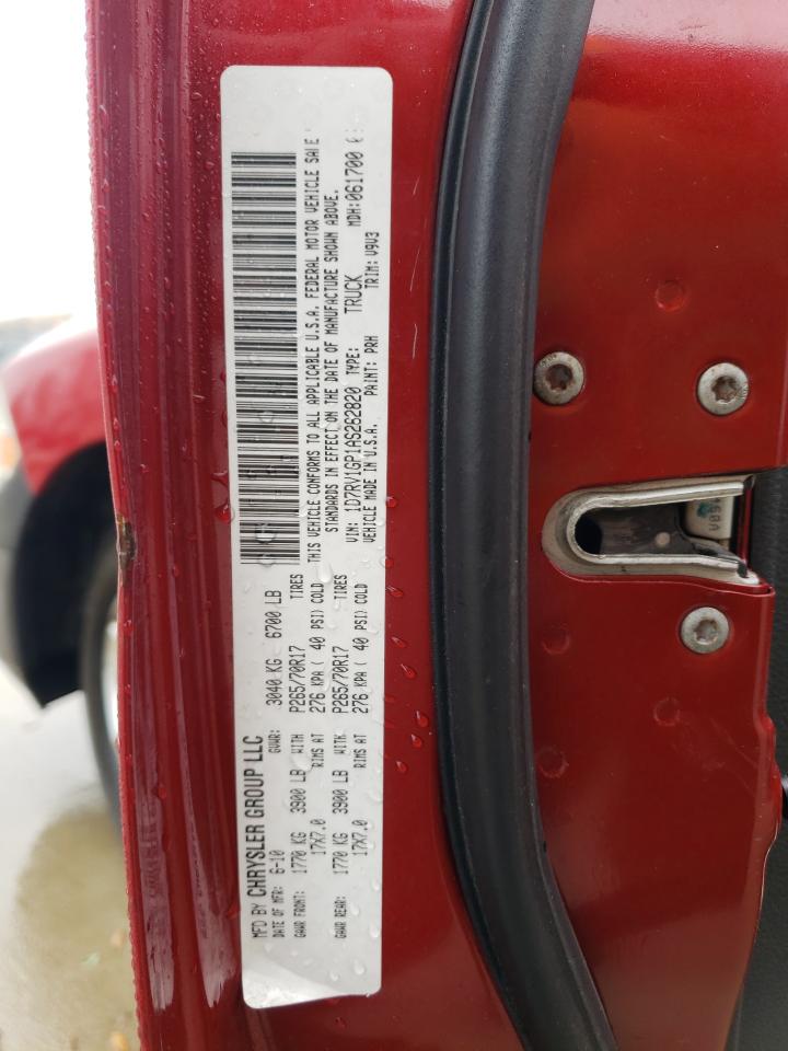 2010 Dodge RAM VIN 1D7RV1GP1AS262820 Copart auction photo, undercarriage damage thumbnail 12