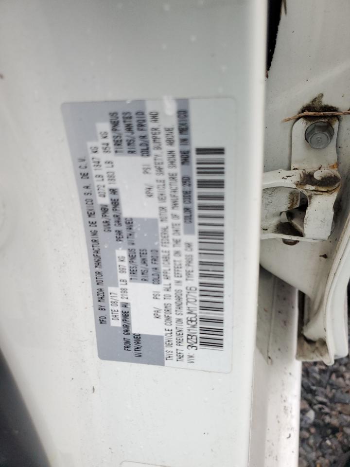 2018 Mazda 3 VIN 3MZBN1W36JM170716 Copart auction photo, water/flood / minor dent/scratches damage thumbnail 13