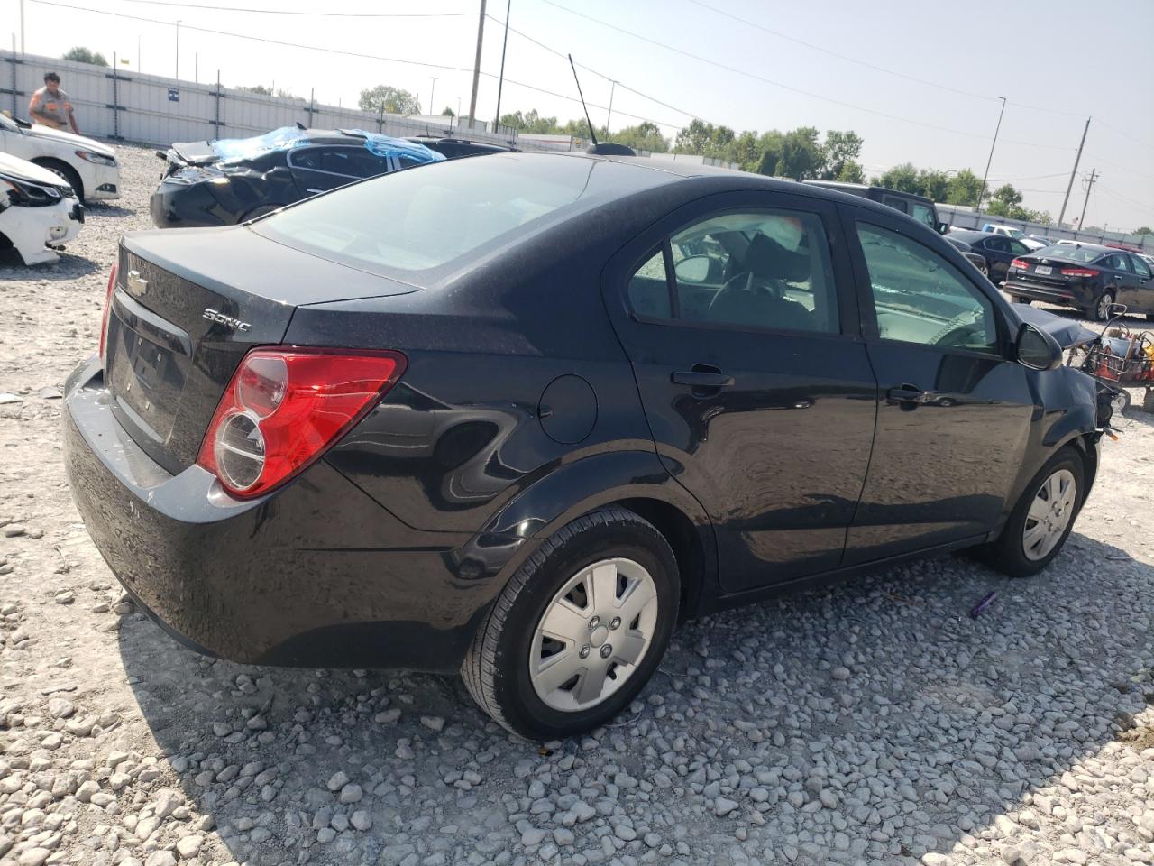 2015 Chevrolet Sonic VIN 1G1JB5SH6F4128087 Copart auction photo, front end damage thumbnail 3