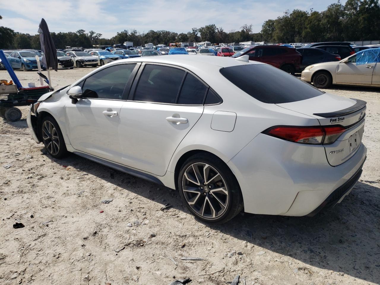 2020 Toyota Corolla VIN 5YFT4RCE7LP024819 Copart auction photo, front end / rear end damage thumbnail 2