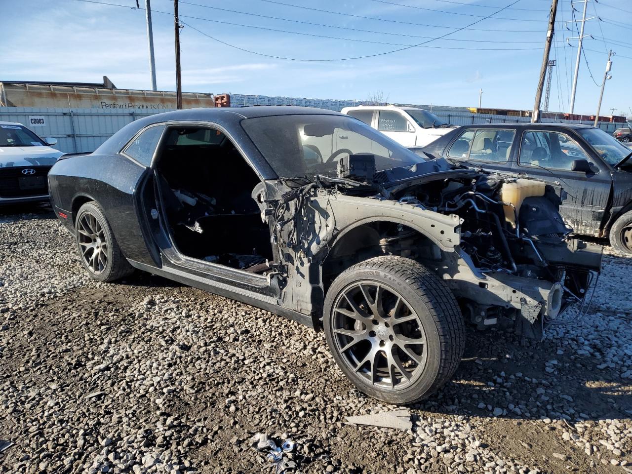 2018 Dodge Challenger VIN 2C3CDZFJ5JH315948 Copart auction photo, vandalism damage thumbnail 4