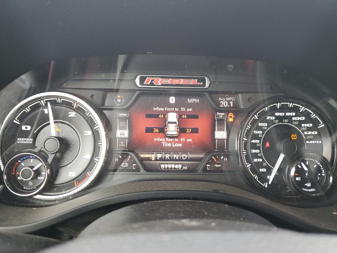 2020 RAM 1500 VIN 1C6SRFLM6LN306991 Copart auction photo, water/flood damage thumbnail 9