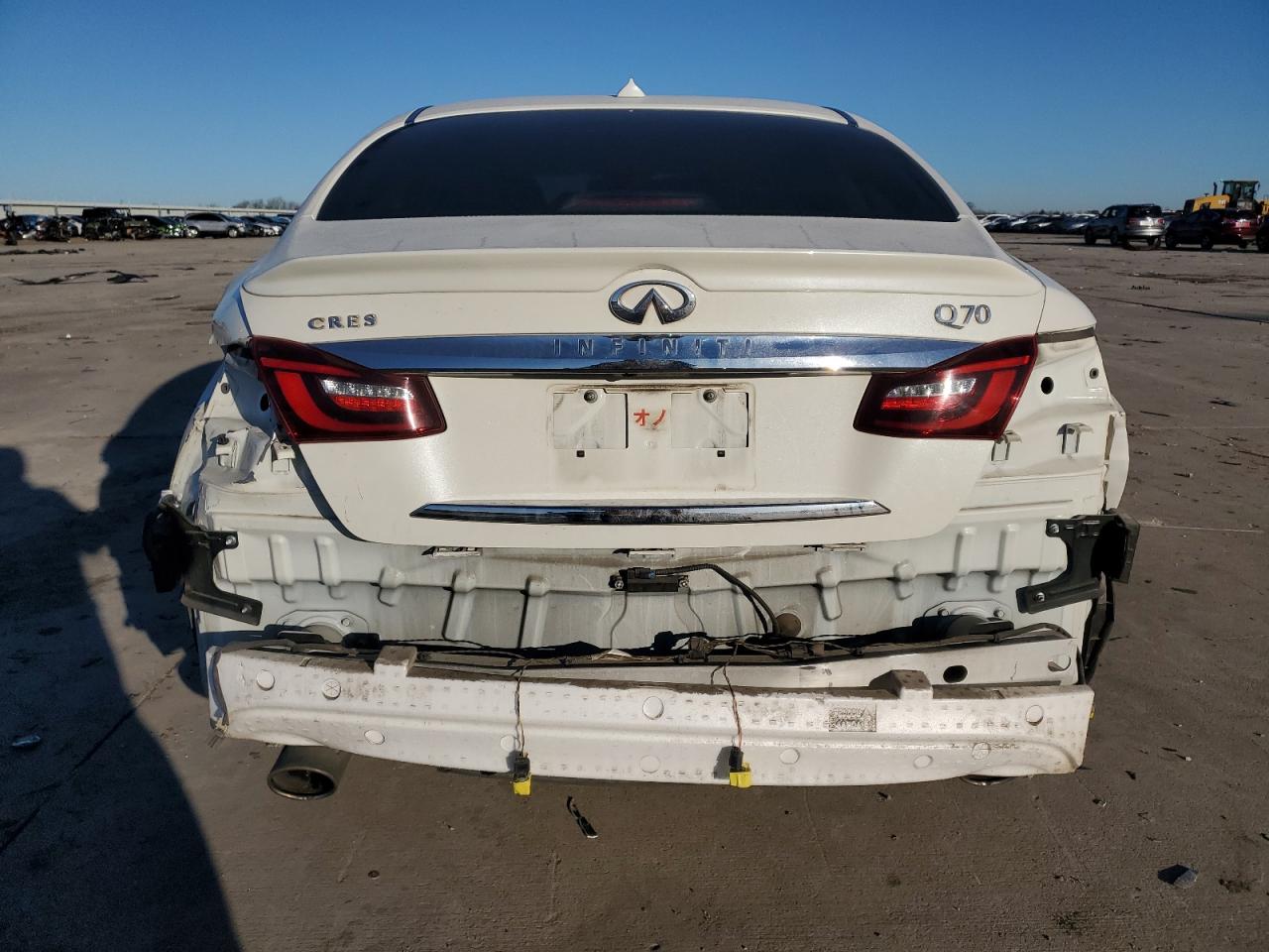 2017 Infiniti Q70 VIN JN1BY1AP2HM741521 Copart auction photo, rear end / front end damage thumbnail 6