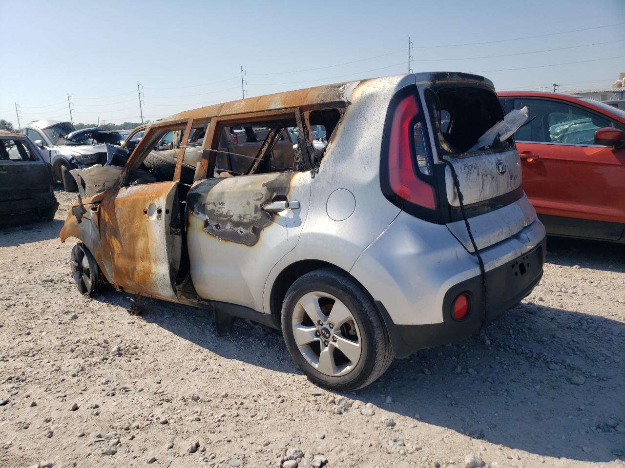 2018 KIA Soul VIN KNDJN2A24J7567290 Copart auction photo, burn damage thumbnail 2