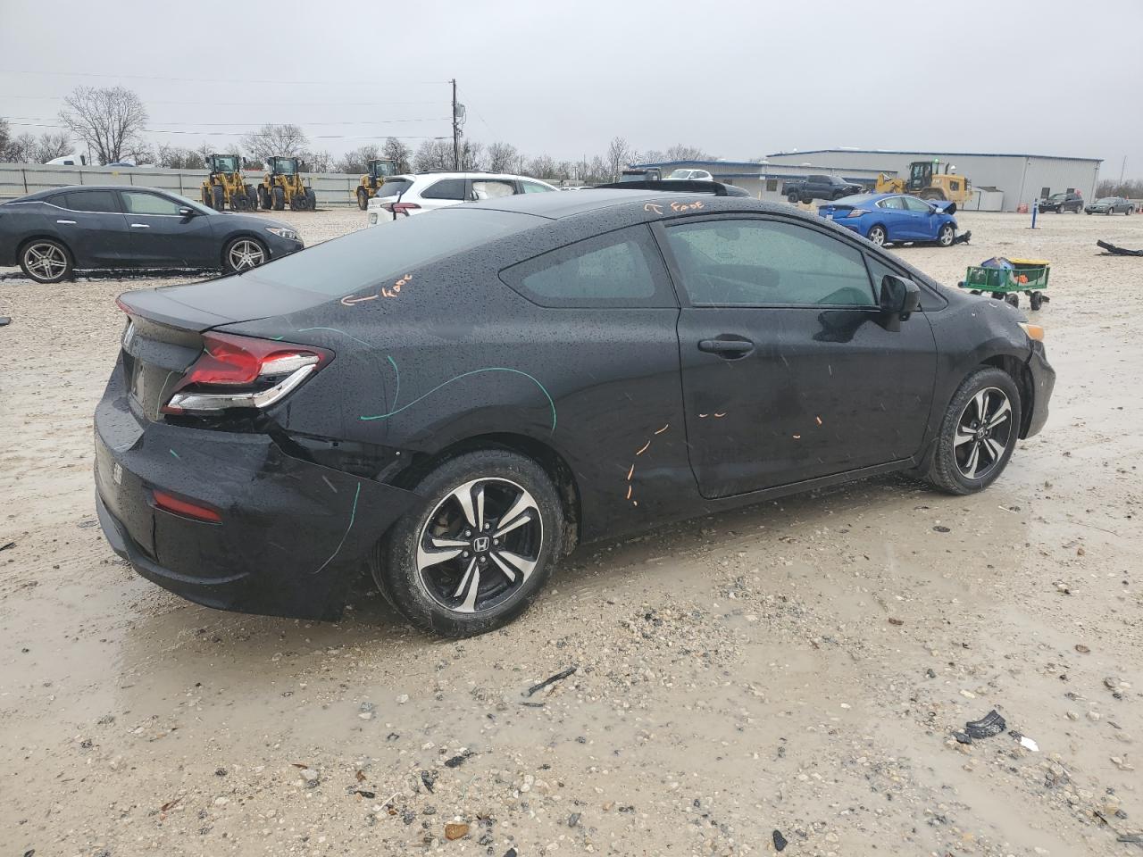 2014 Honda Civic VIN 2HGFG3B83EH501611 Copart auction photo, rear end / front end damage thumbnail 3