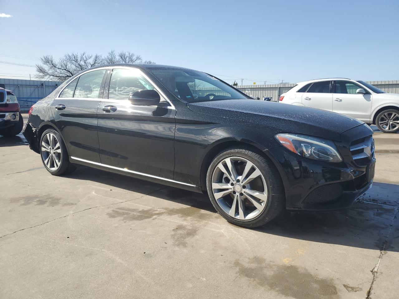 2016 Mercedes-Benz C-klasse VIN WDDWF4JB9GR178369 Copart auction photo, rear end damage thumbnail 4