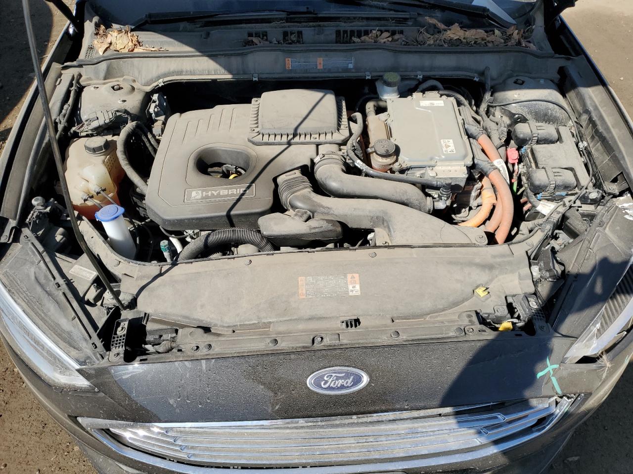 2017 Ford Fusion VIN 3FA6P0RU2HR356737 Copart auction photo, front end / side damage thumbnail 11