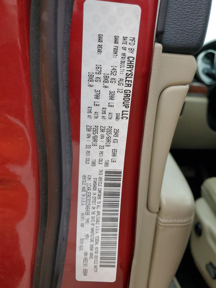 2013 Jeep Grand Cherokee VIN 1C4RJEBG3DC546498 Copart auction photo, rear end / minor dent/scratches damage thumbnail 15