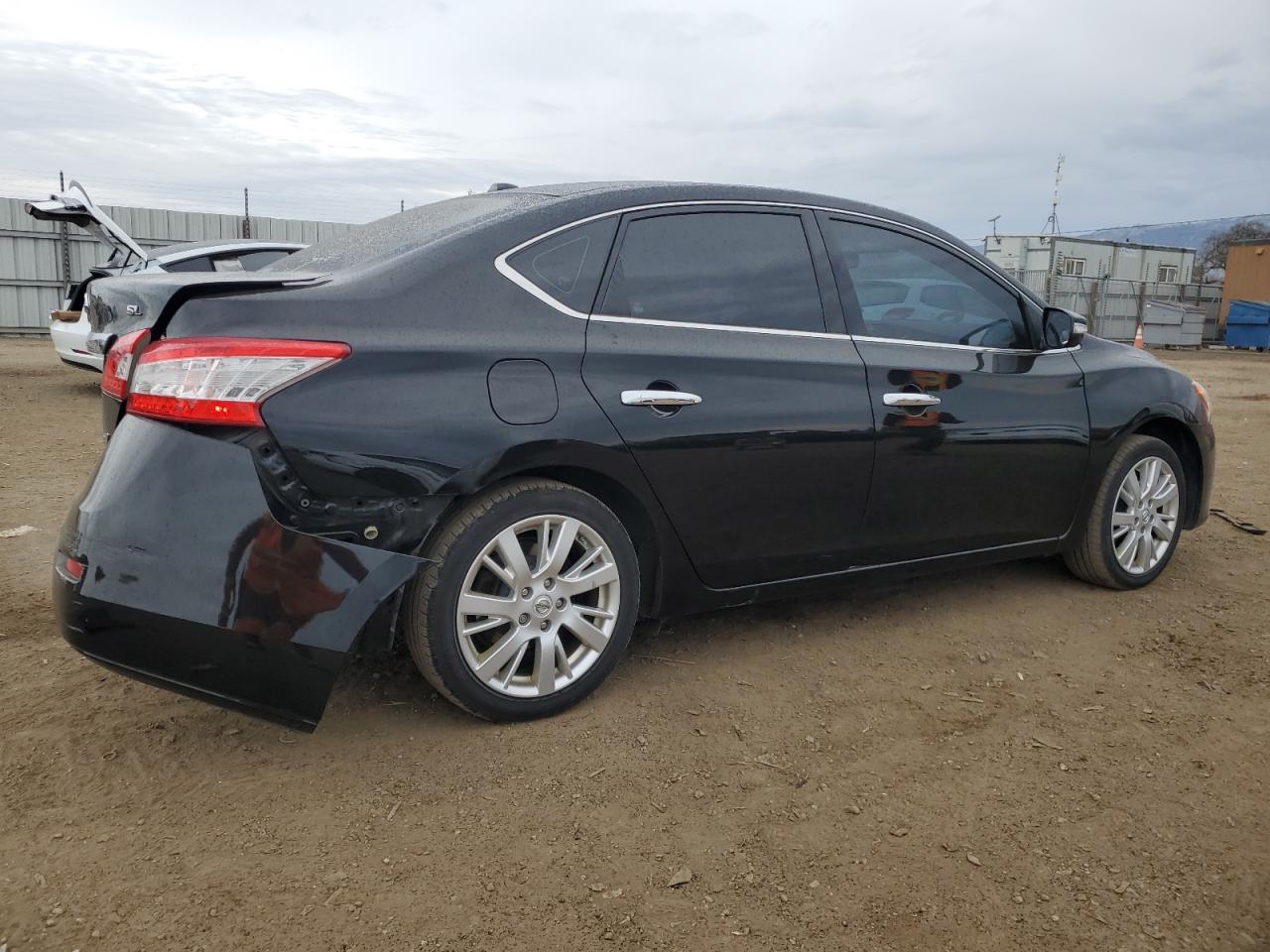 2014 Nissan Sentra VIN 3N1AB7AP1EL614569 Copart auction photo, rear end / undercarriage damage thumbnail 3