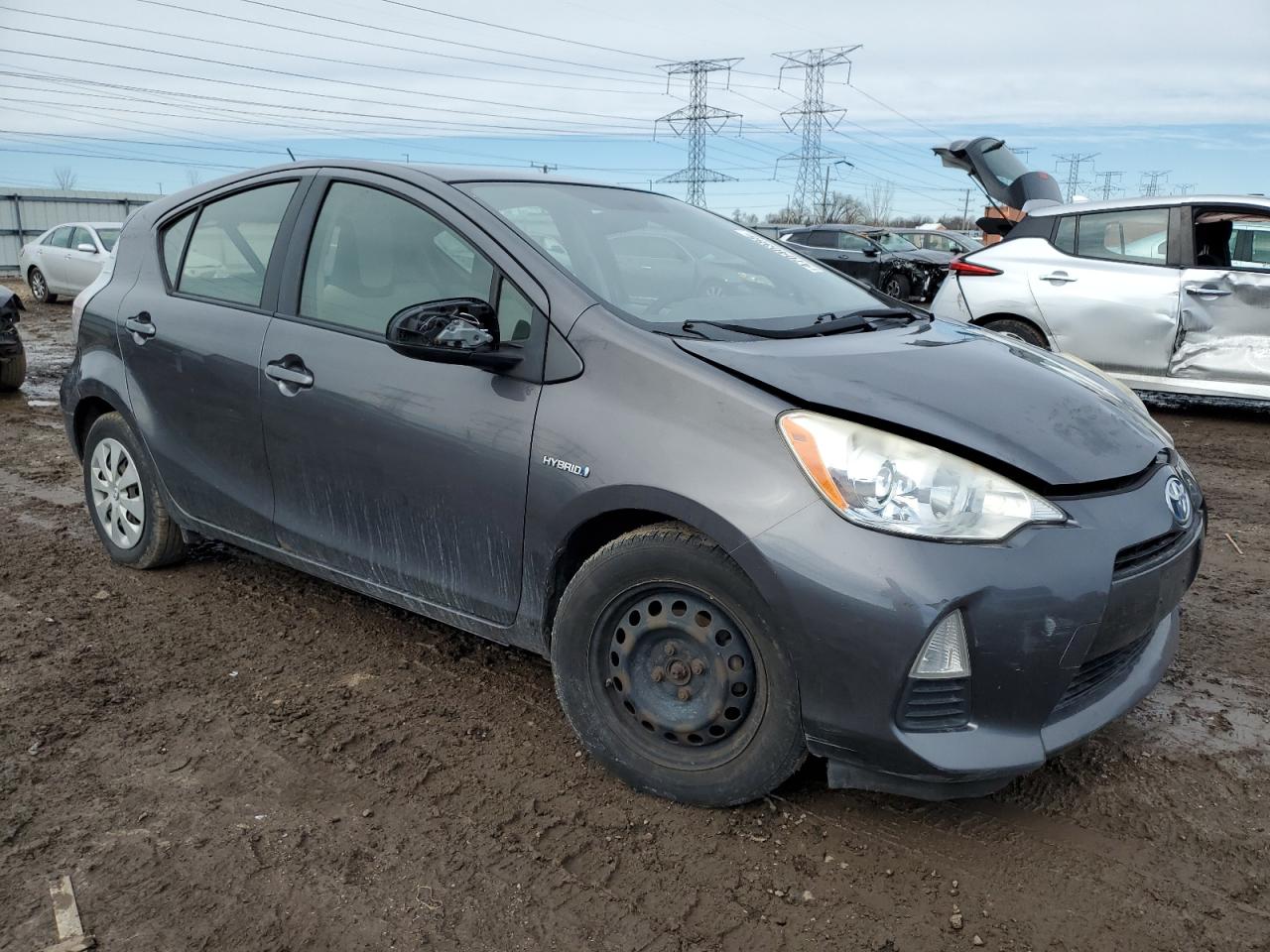 2013 Toyota Prius VIN JTDKDTB35D1544838 Copart auction photo, front end / minor dent/scratches damage thumbnail 4