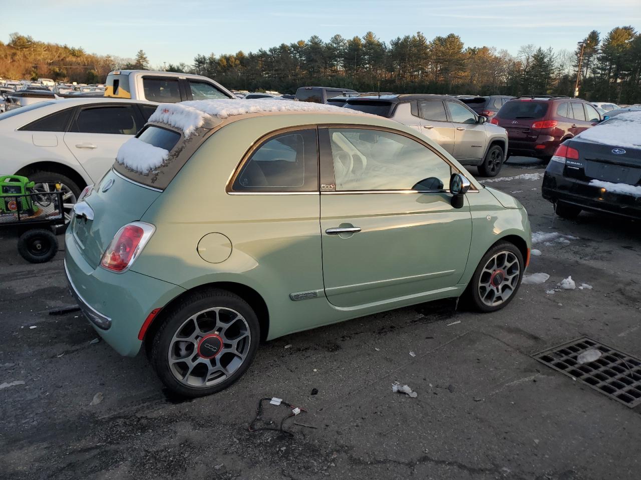 2012 Fiat 500 VIN 3C3CFFER5CT198317 Copart auction photo, minor dent/scratches damage thumbnail 3