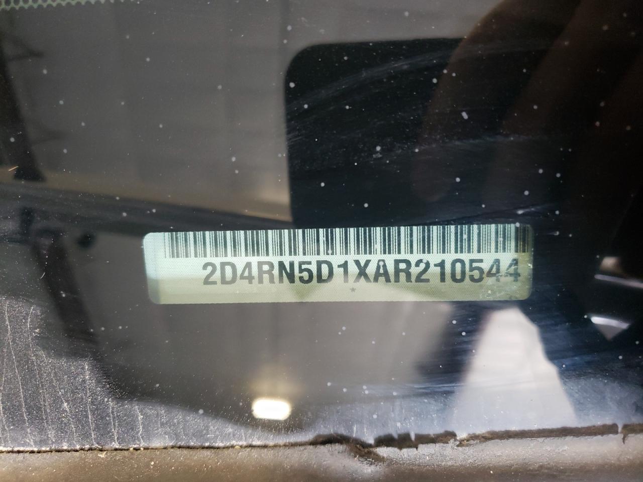 2010 Dodge Caravan VIN 2D4RN5D1XAR210544 Copart auction photo, side / front end damage thumbnail 13