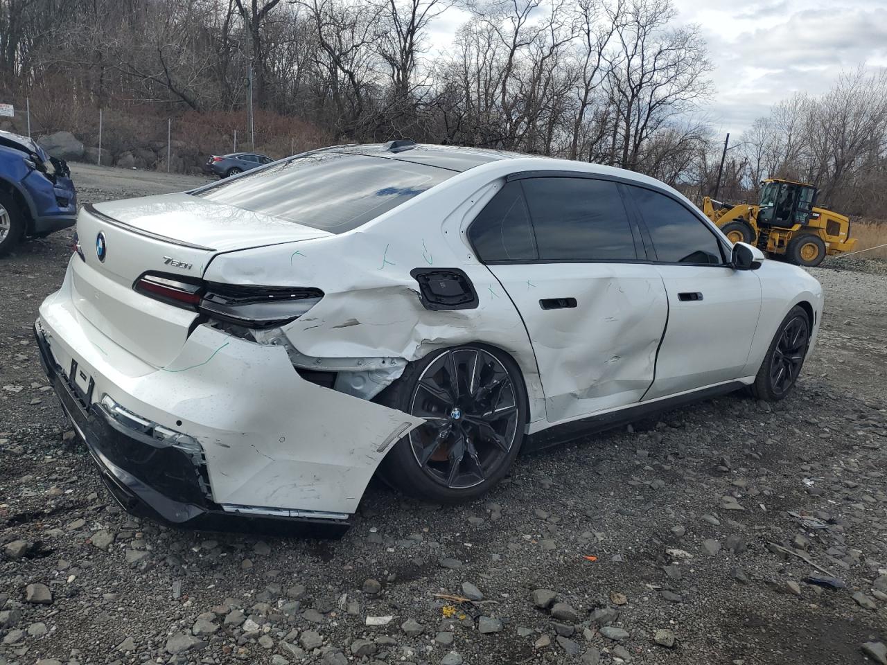 2024 BMW 7er VIN WBA33EJ00RCR97722 Copart auction photo, side / rear end damage thumbnail 3