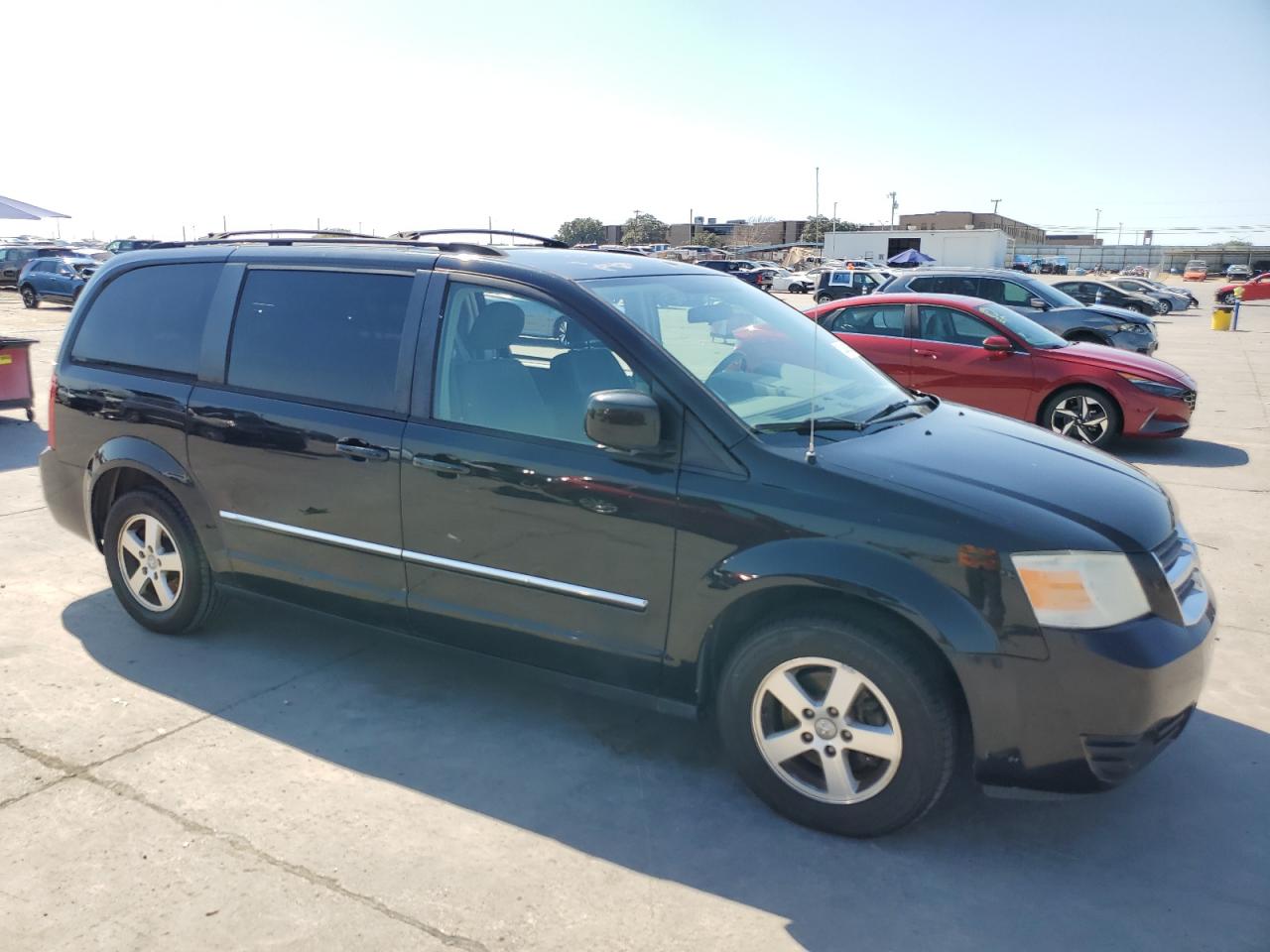 2009 Dodge Caravan VIN 2D8HN54109R533653 Copart auction photo, side / rear end damage thumbnail 4