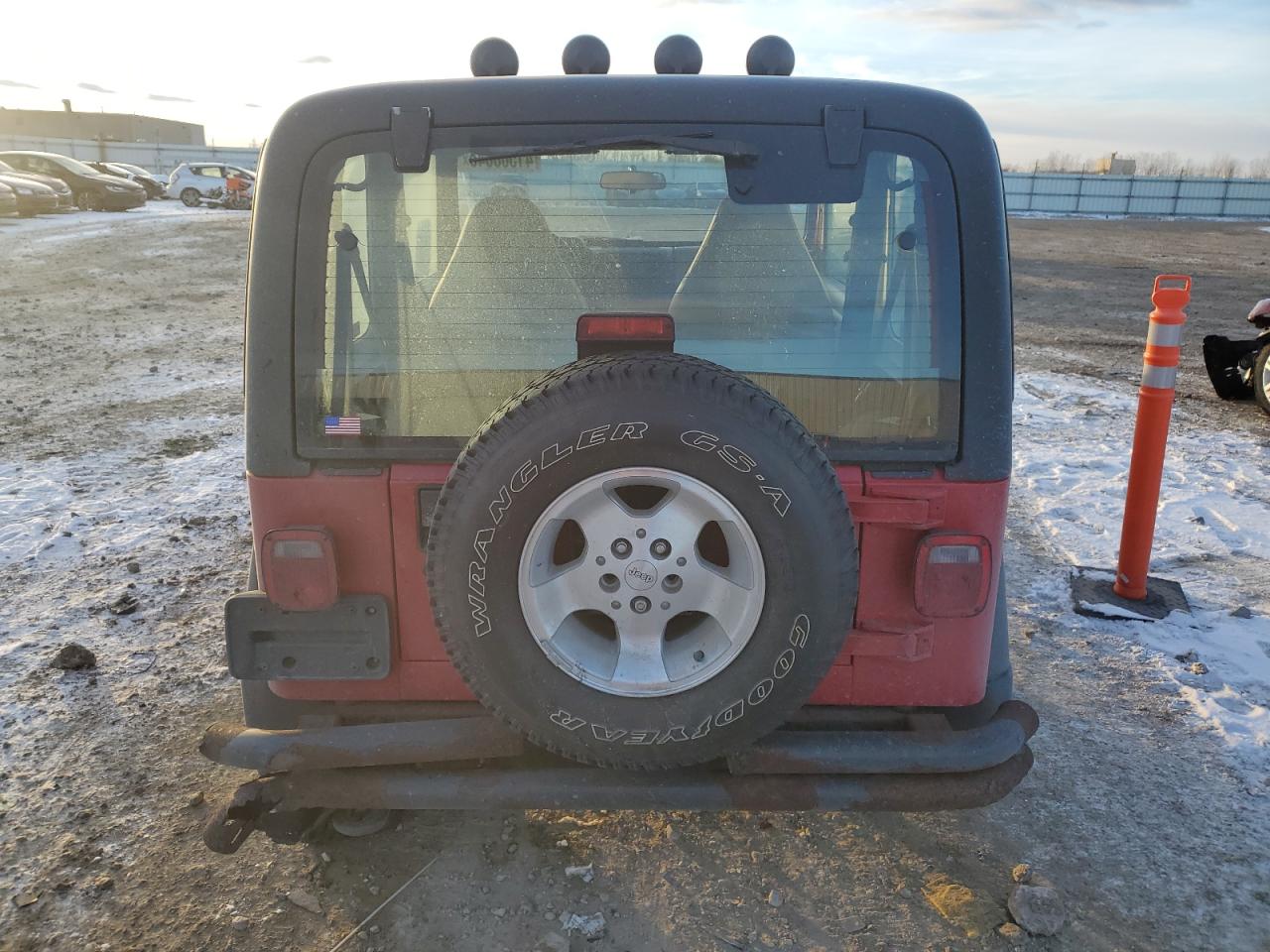 2001 Jeep Wrangler VIN 1J4FA49S31P344248 Copart auction photo, rear end damage thumbnail 6