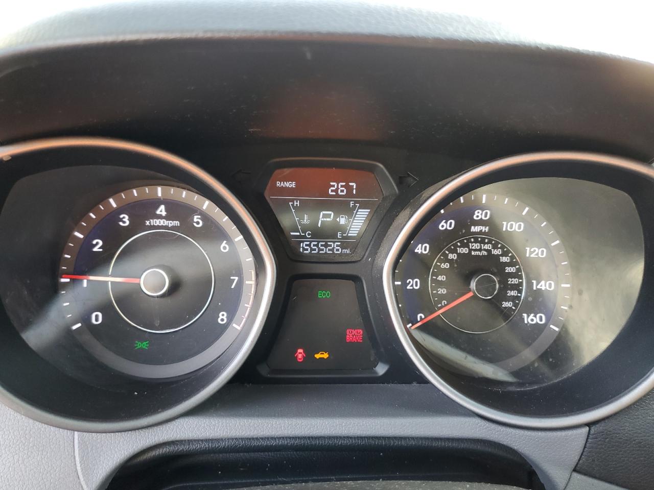 2014 Hyundai Elantra VIN 5NPDH4AEXEH463978 Copart auction photo, mechanical damage thumbnail 9