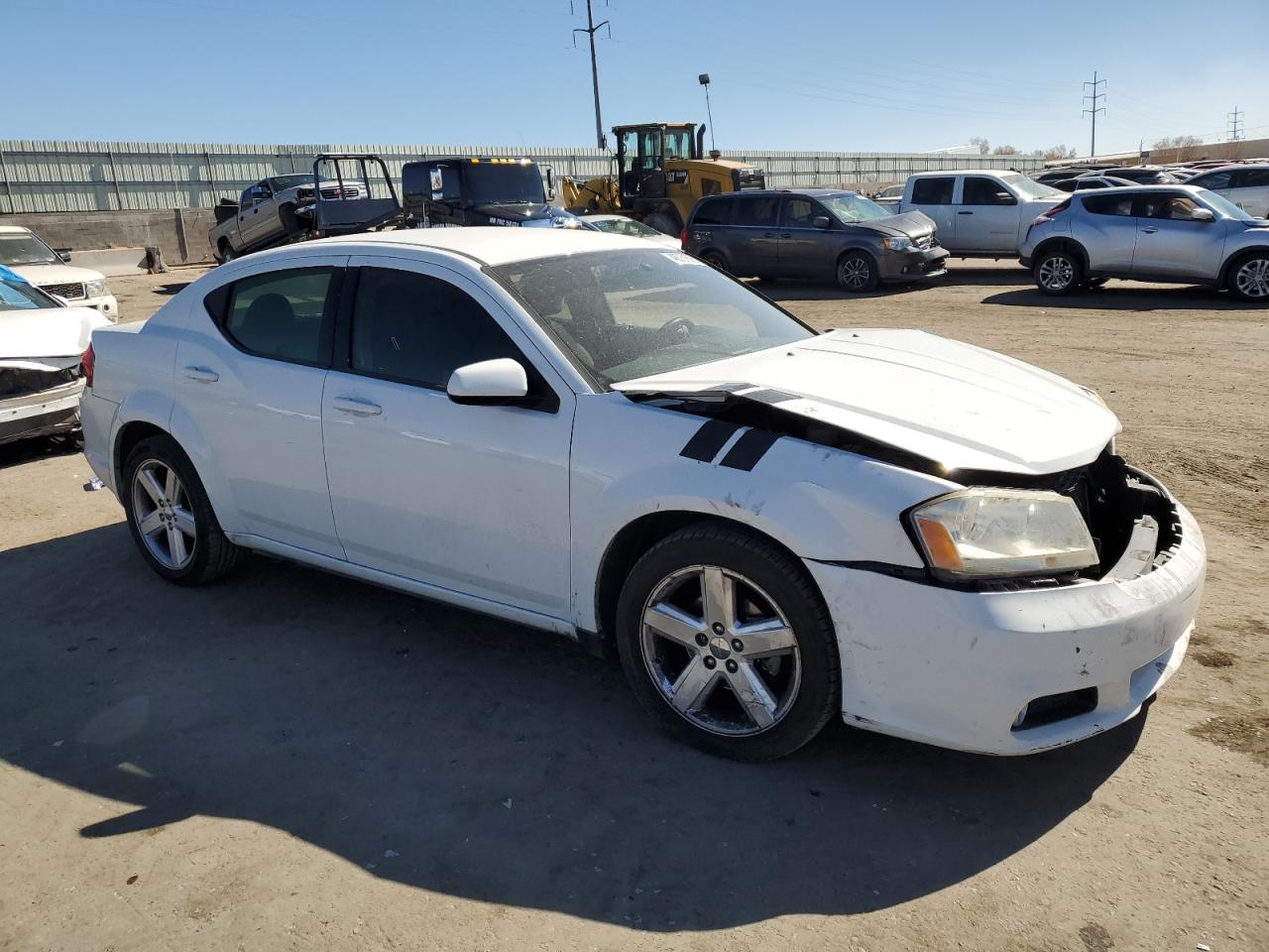 2013 Dodge Avenger VIN 1C3CDZCB8DN661419 Copart auction photo, front end damage thumbnail 4
