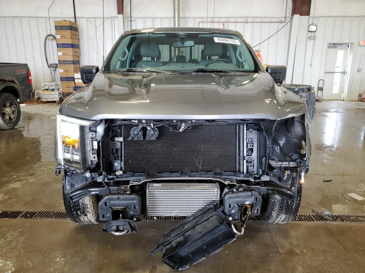 2021 Ford F-150 VIN 1FTFW1E82MFC43244 Copart auction photo, front end / side damage thumbnail 5