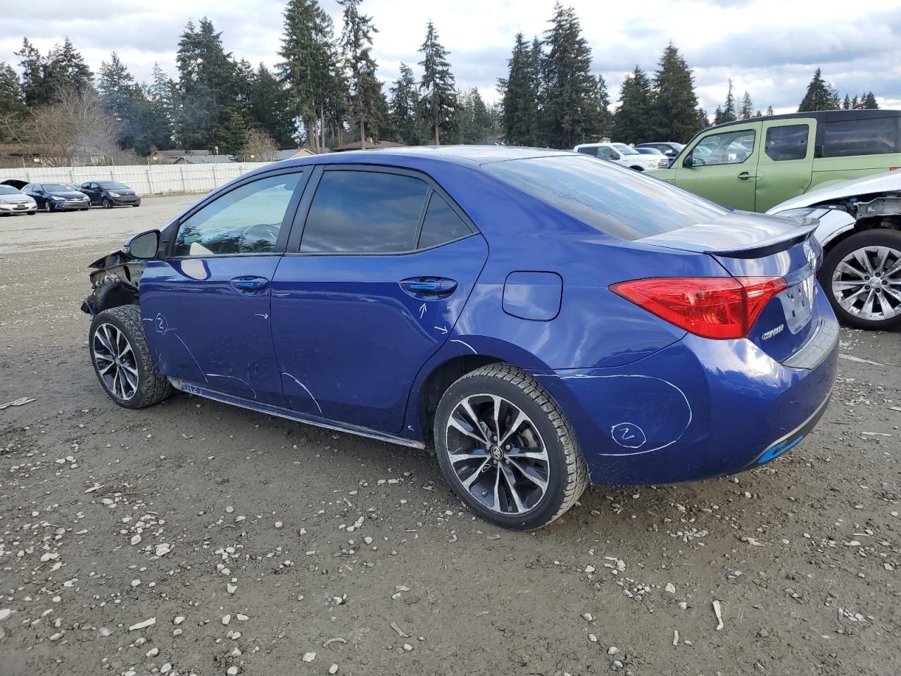 2019 Toyota Corolla VIN 2T1BURHE5KC157114 Copart auction photo, front end damage thumbnail 2