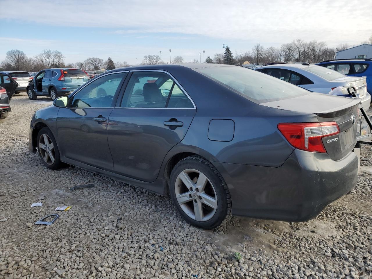 2012 Toyota Camry VIN 4T1BF1FK0CU592028 Copart auction photo, side / rear end damage thumbnail 2