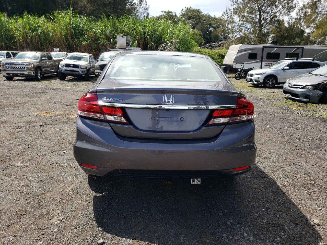 2015 Honda Civic VIN 2HGFB2F87FH558818 Copart auction photo, front end damage thumbnail 6