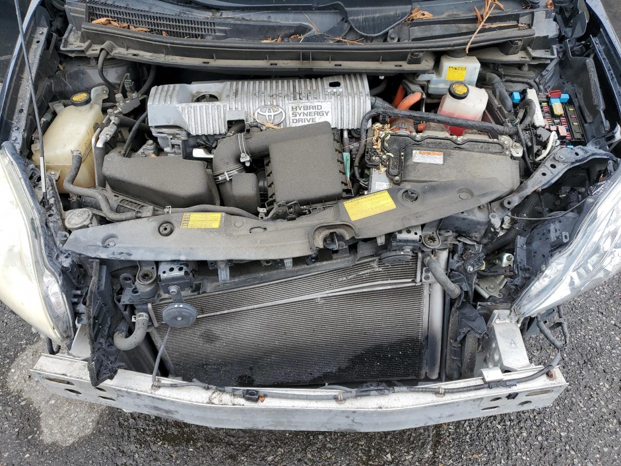 2014 Toyota Prius VIN JTDKN3DU5E1757261 Copart auction photo, front end / rear end damage thumbnail 11