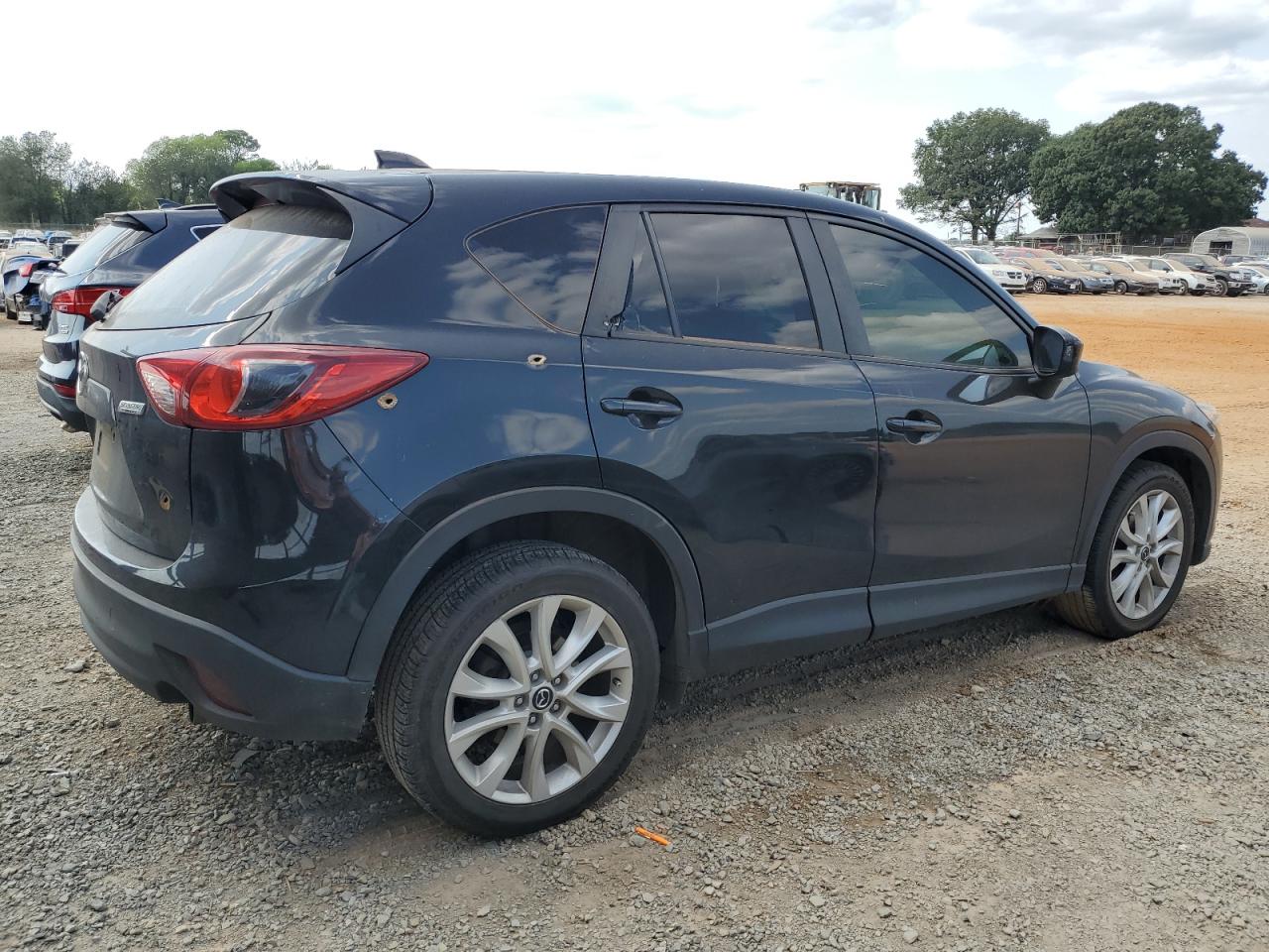2013 Mazda CX-5 VIN JM3KE2DE8D0120590 Copart auction photo, front end / side damage thumbnail 3