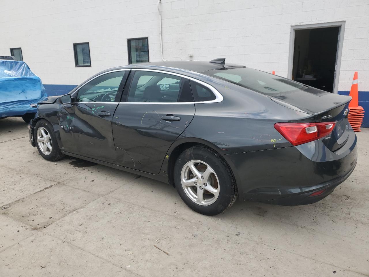 2017 Chevrolet Malibu VIN 1G1ZB5ST2HF221011 Copart auction photo, front end / side damage thumbnail 2