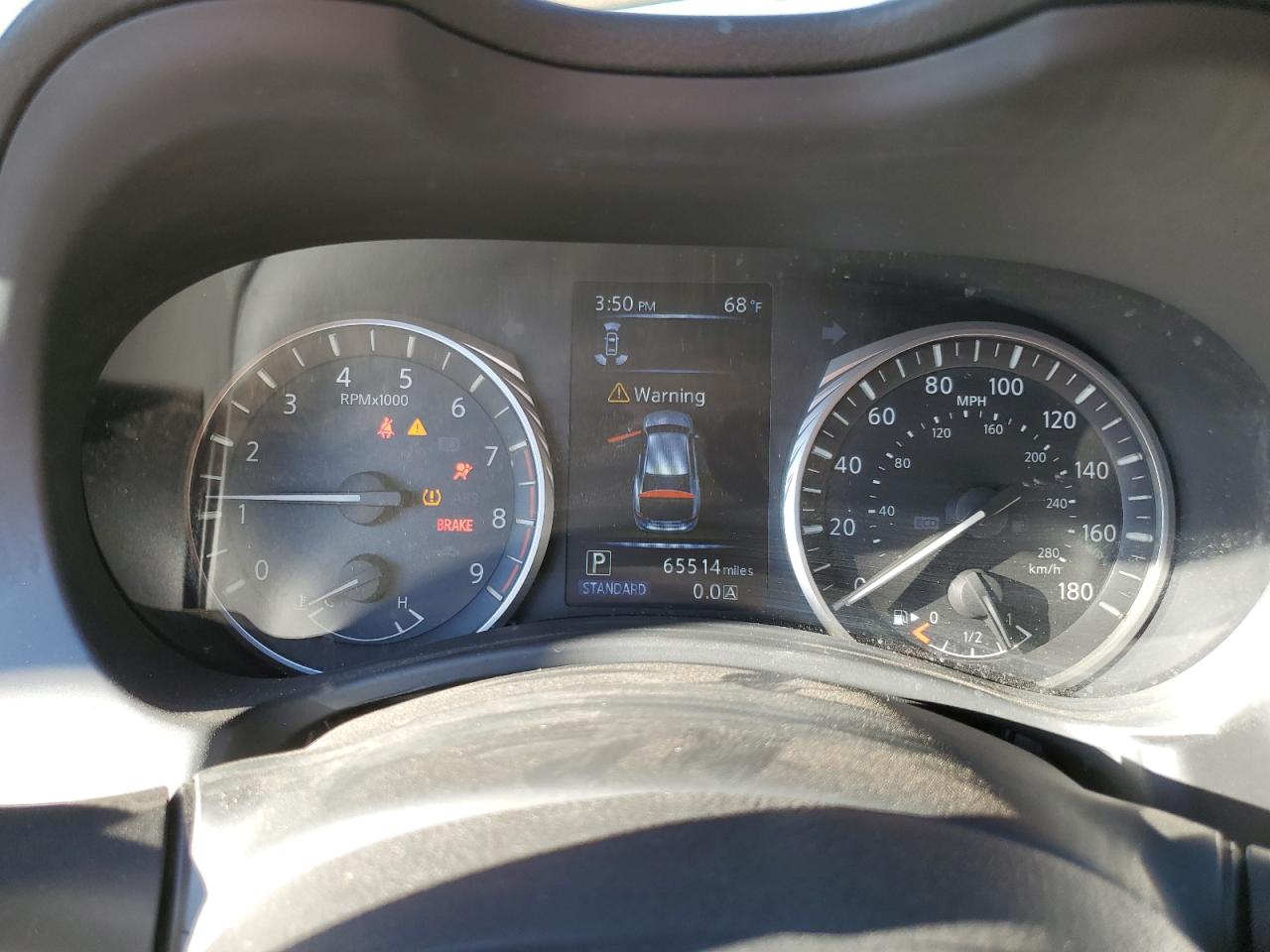 2019 Infiniti Q50 VIN JN1EV7AR6KM592547 Copart auction photo, side damage thumbnail 9