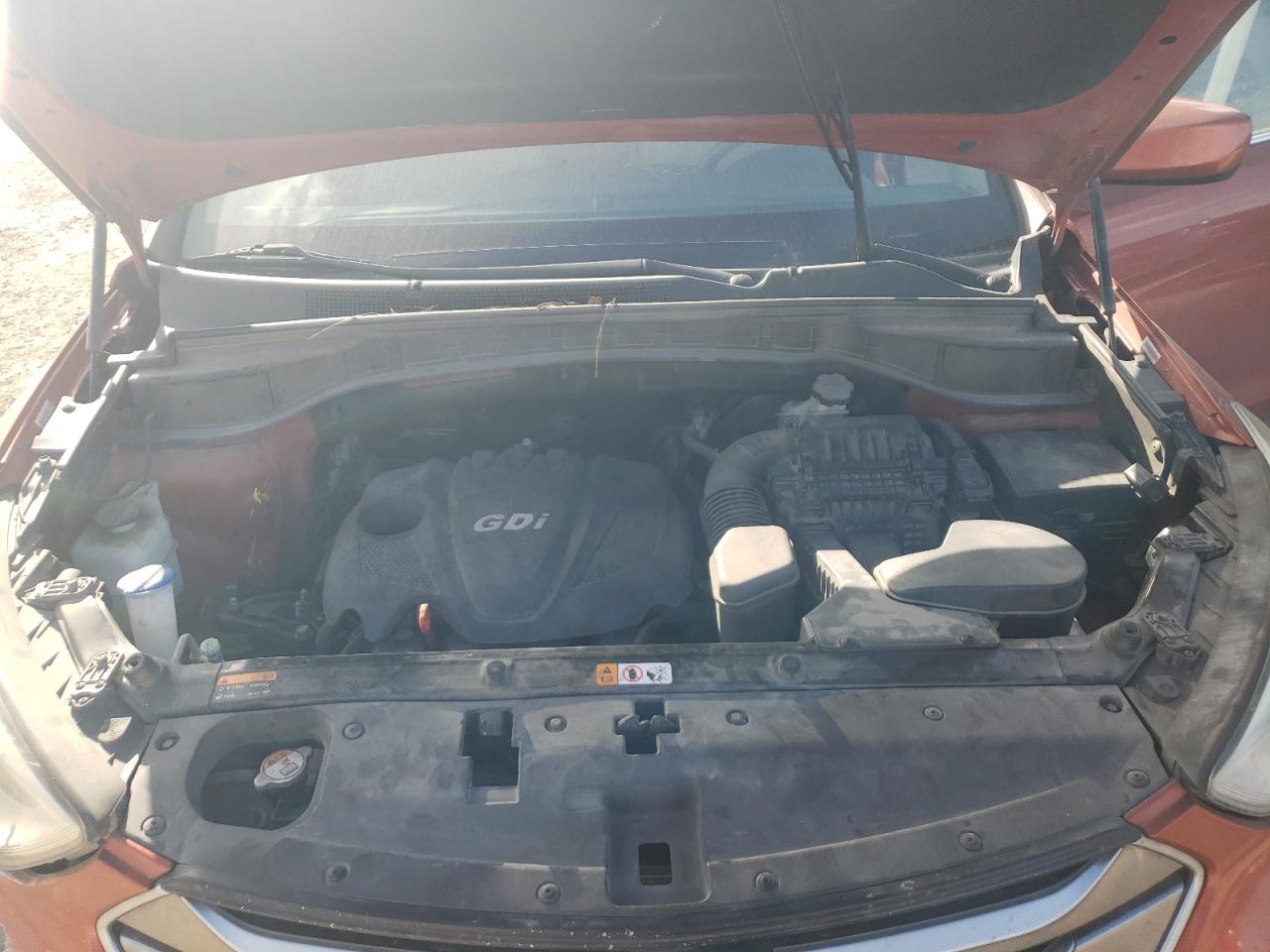 2015 Hyundai Santa Fe VIN 5XYZT3LB5FG280823 Copart auction photo, front end / rear end damage thumbnail 11