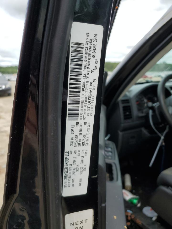 2012 Jeep Liberty (North America) VIN 1C4PJLAK8CW174641 Copart auction photo, rollover damage thumbnail 14