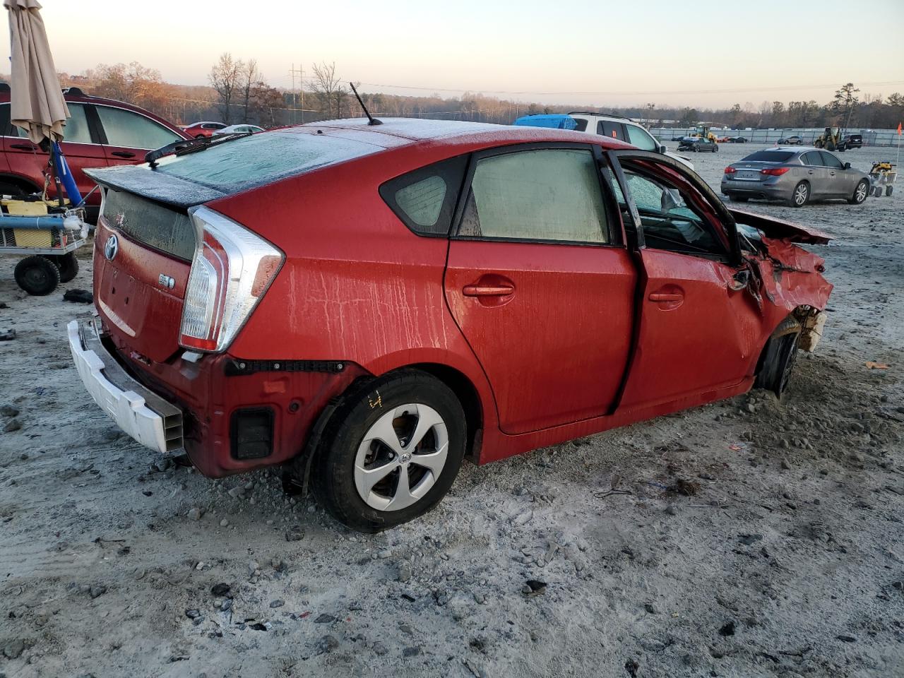 2013 Toyota Prius VIN JTDKN3DU2D5629454 Copart auction photo, all over damage thumbnail 3