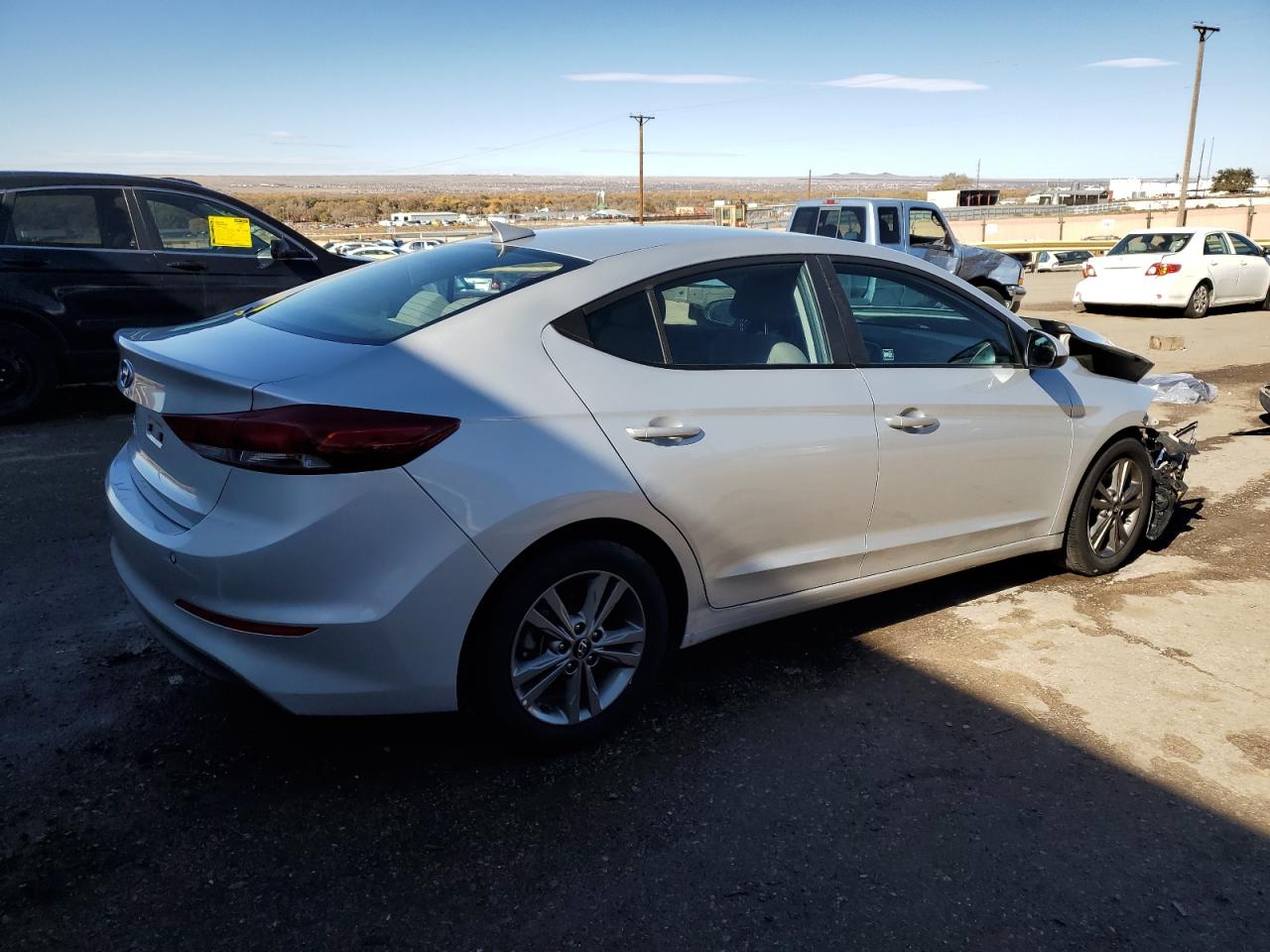 2018 Hyundai Elantra VIN 5NPD84LF2JH299870 Copart auction photo, front end damage thumbnail 3