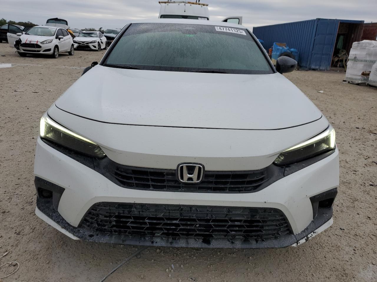 2022 Honda Civic VIN 2HGFE2F57NH588350 Copart auction photo, side / front end damage thumbnail 5