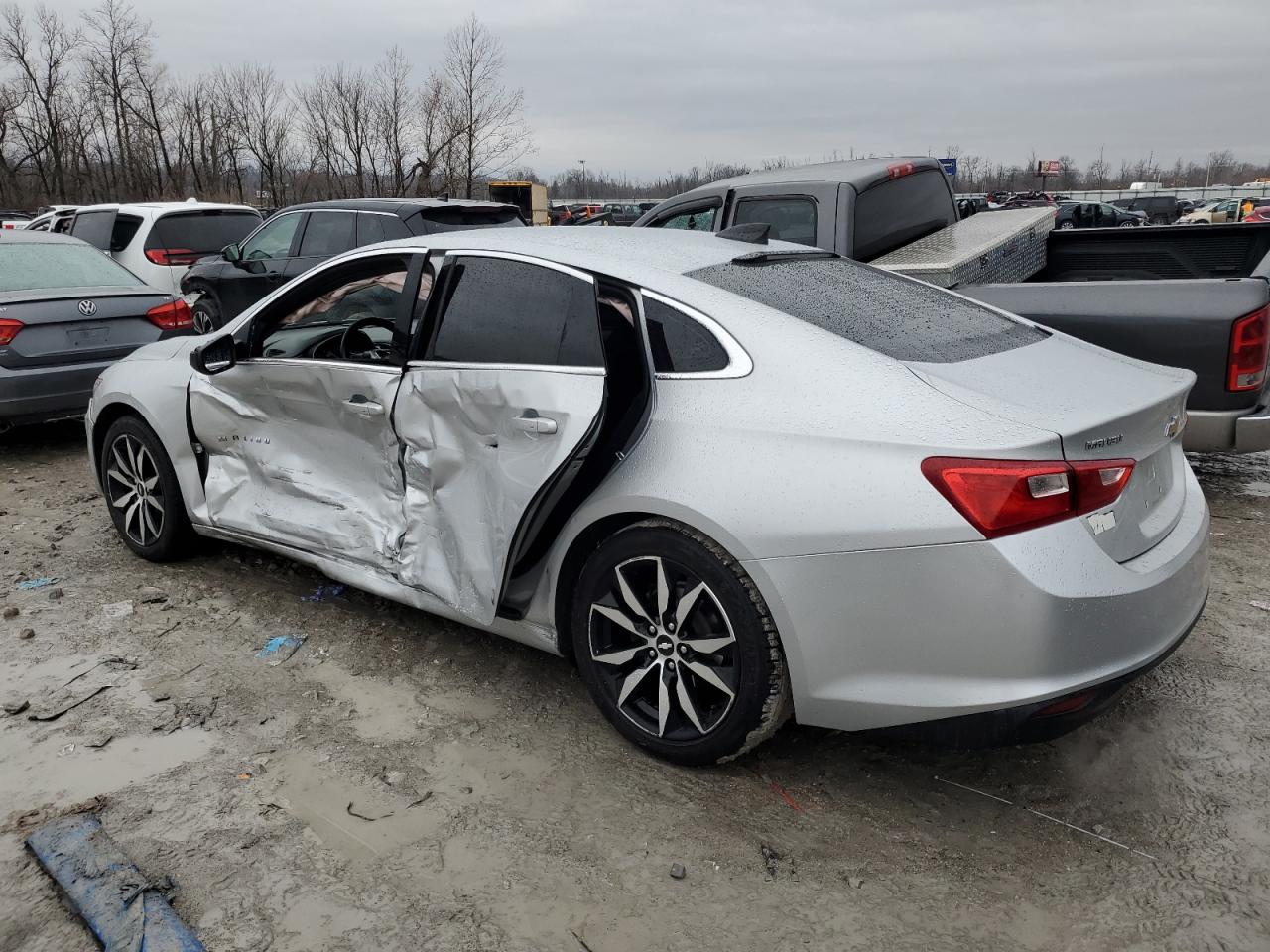 2017 Chevrolet Malibu VIN 1G1ZB5ST6HF263231 Copart auction photo, side / front end damage thumbnail 2