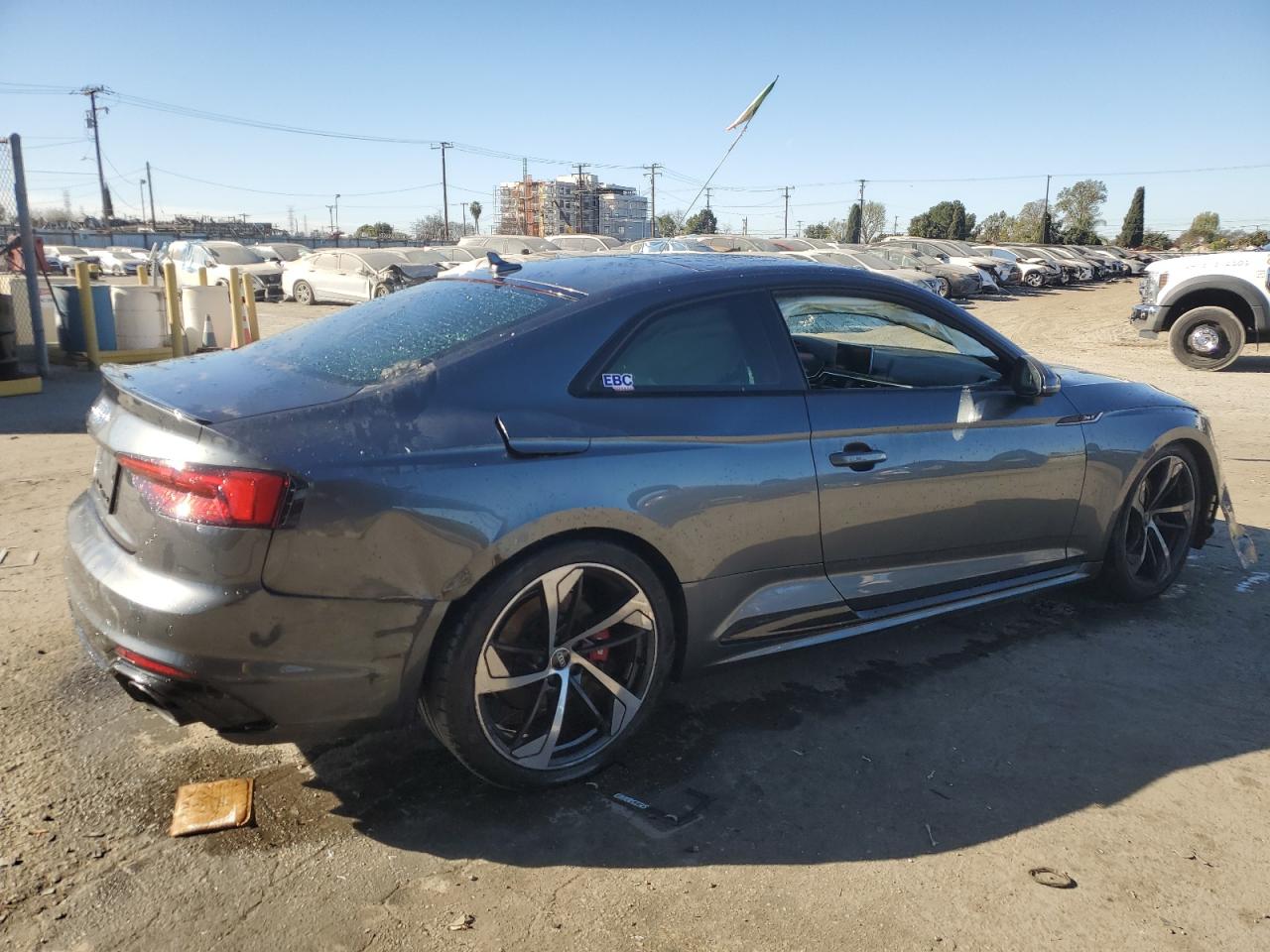 2018 Audi RS5 VIN WUAPWAF50JA903821 Copart auction photo, front end / side damage thumbnail 3