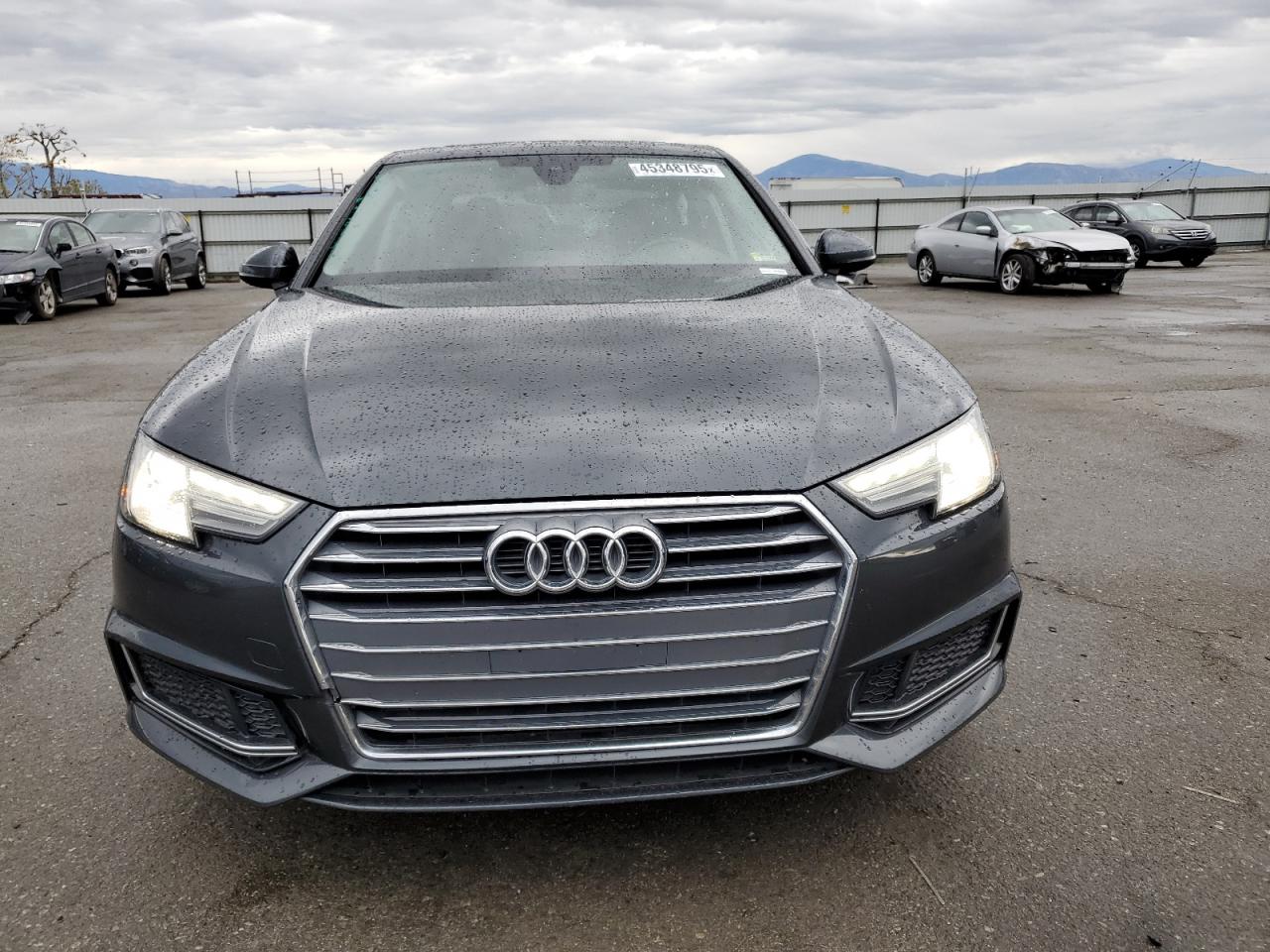 2019 Audi A4 VIN WAUGMAF44KN004865 Copart auction photo, side / rear end damage thumbnail 5