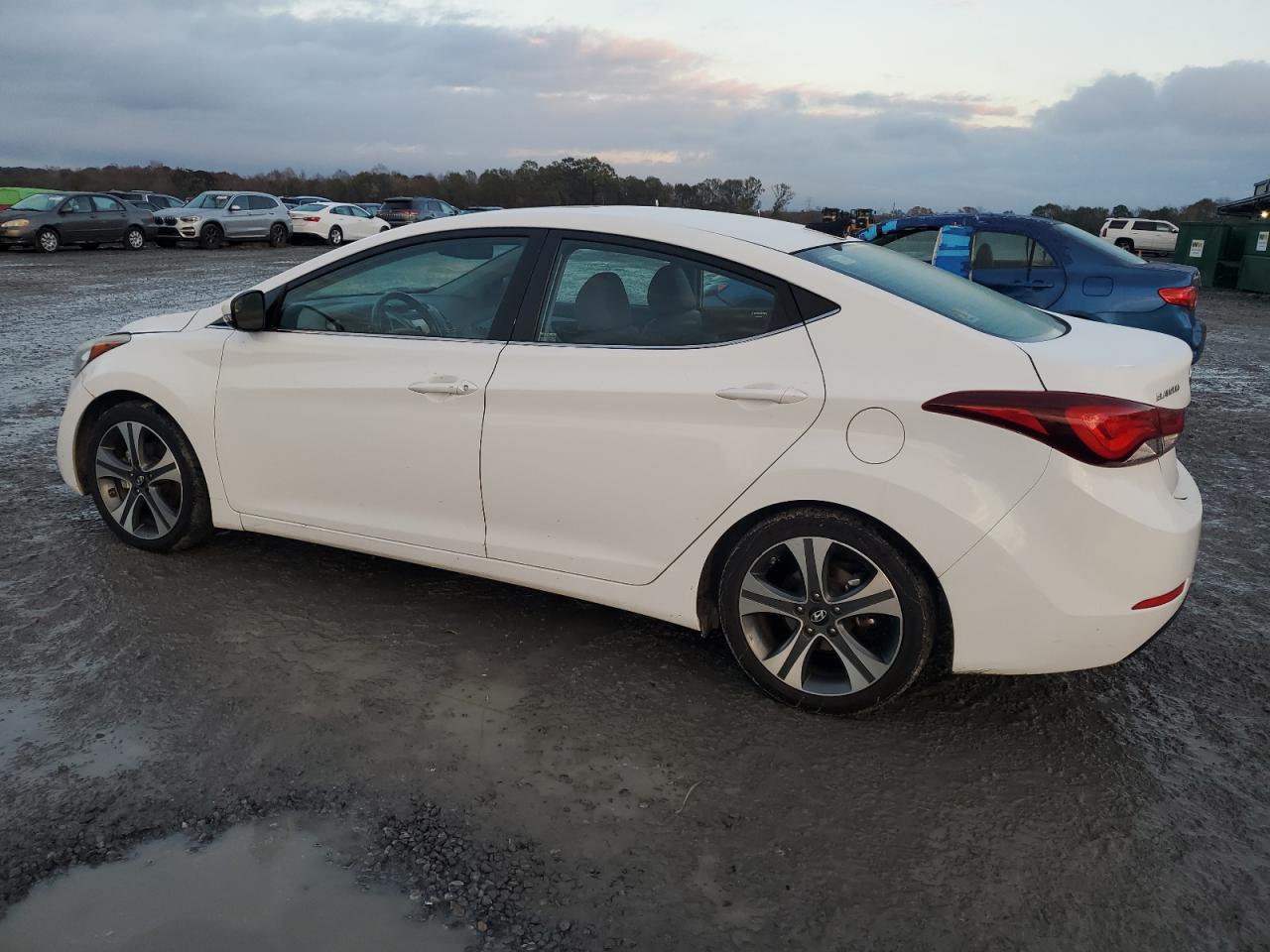 2015 Hyundai Elantra VIN KMHDH4AH3FU363394 Copart auction photo, undercarriage / minor dent/scratches damage thumbnail 2