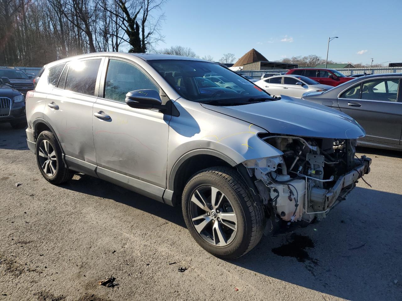2018 Toyota RAV 4 VIN 2T3WFREVXJW409461 Copart auction photo, front end damage thumbnail 4