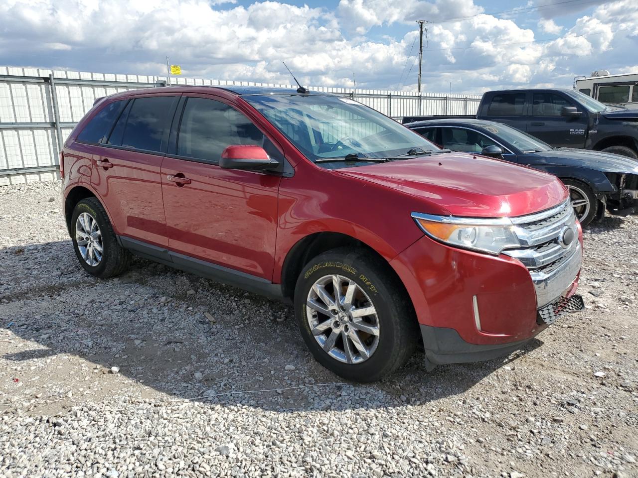 2013 Ford Edge VIN 2FMDK3JCXDBB93814 Copart auction photo, rear end / front end damage thumbnail 4