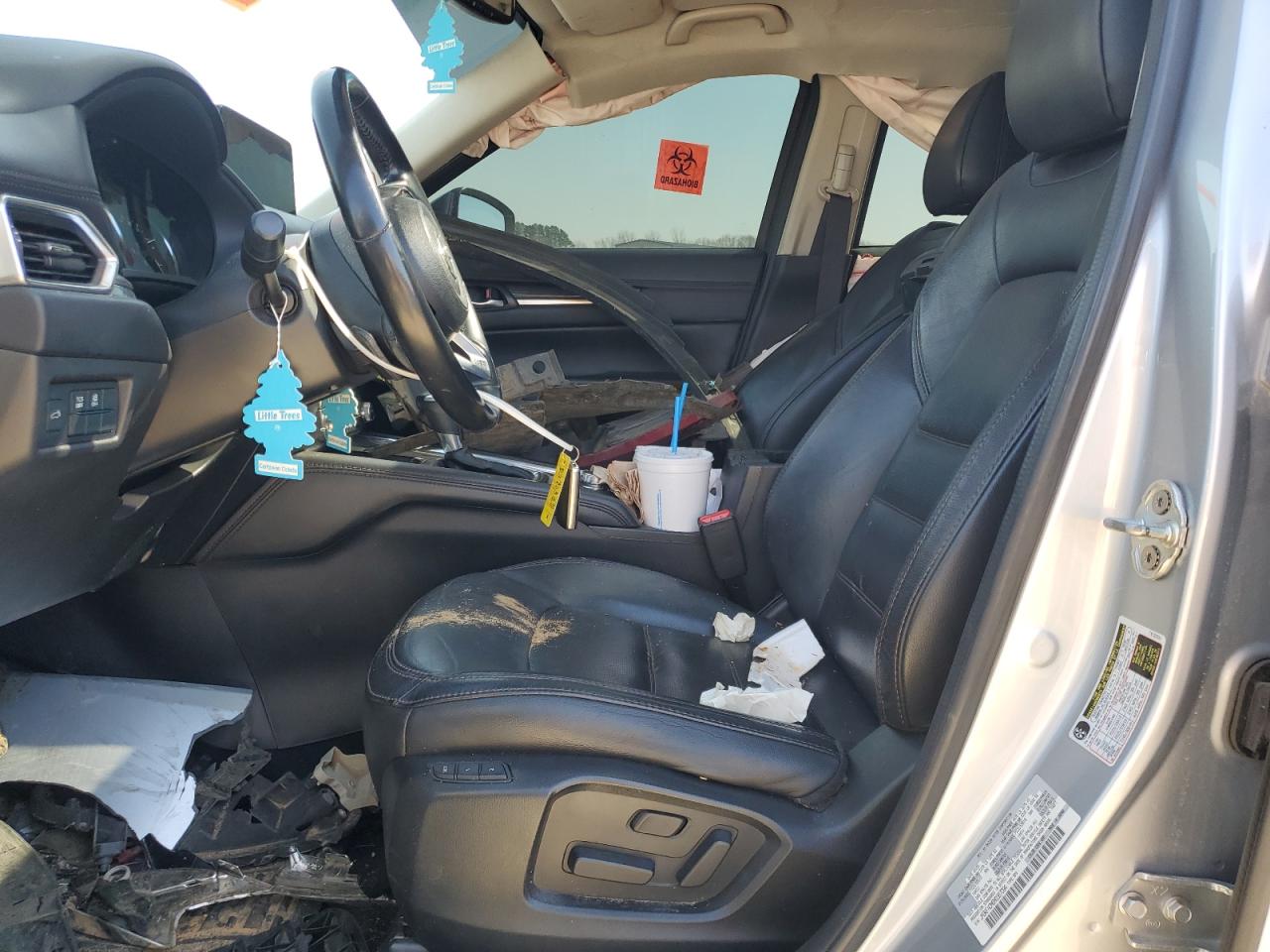 2021 Mazda CX-5 VIN JM3KFADM6M0387094 Copart auction photo, rear end / side damage thumbnail 7