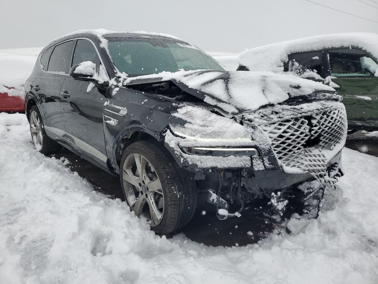 2024 Genesis Gv80 VIN KMUHCESC1RU183880 Copart auction photo, front end damage thumbnail 4