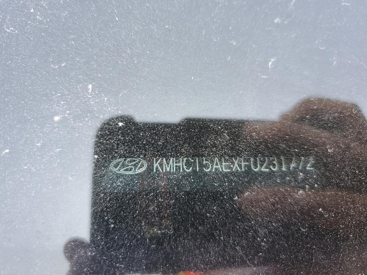 2015 Hyundai Accent VIN KMHCT5AEXFU231772 Copart auction photo, side / front end damage thumbnail 12