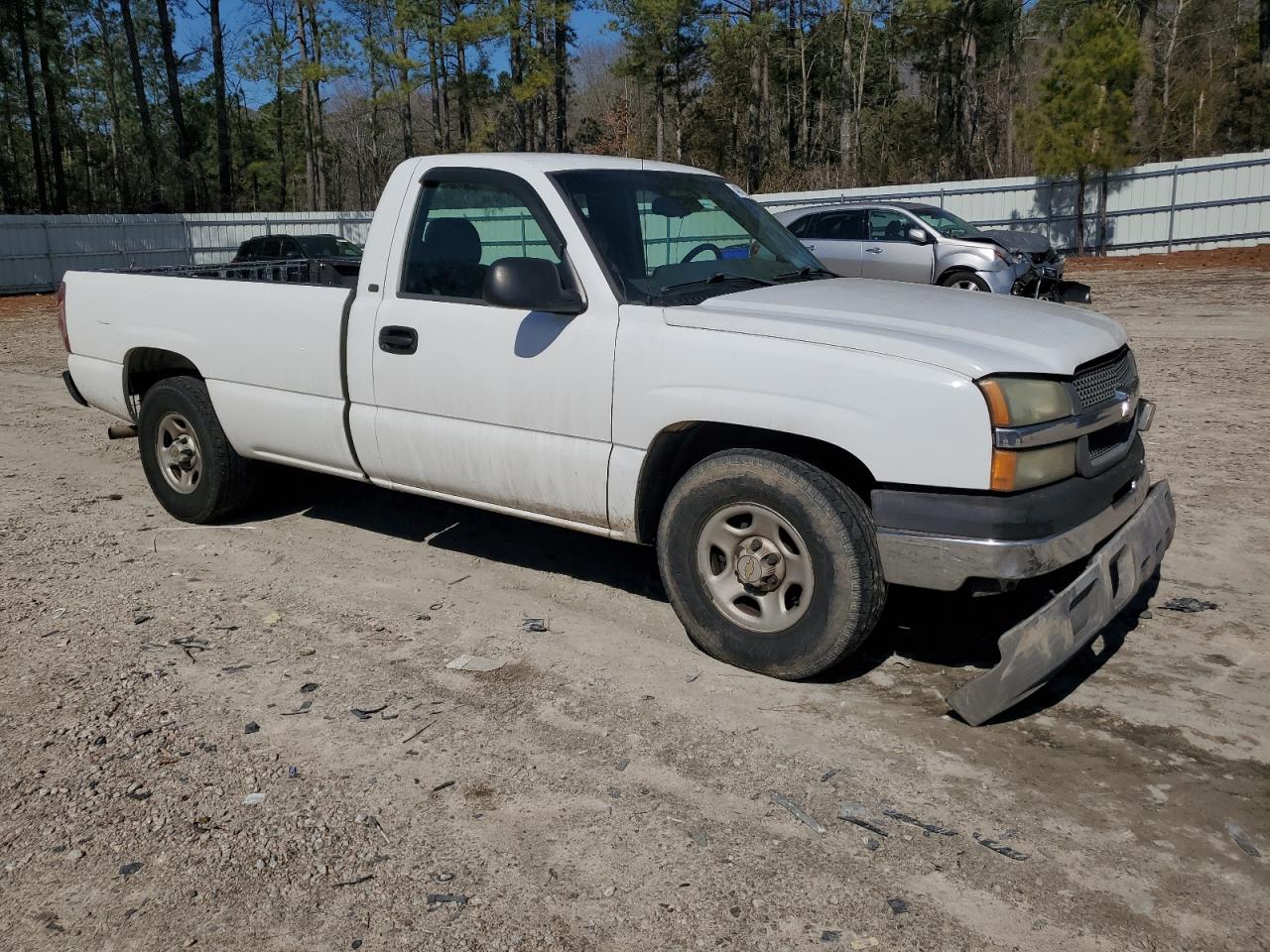 2003 Chevrolet Silverado VIN 1GCEC14X63Z308266 Copart auction photo, front end / side damage thumbnail 4