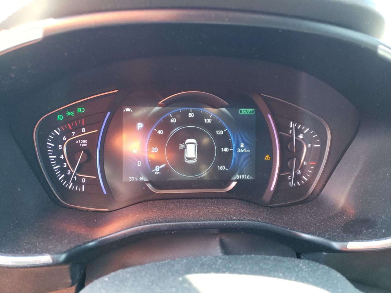 2019 Hyundai Santa Fe VIN 5NMS53ADXKH007943 Copart auction photo, rear end damage thumbnail 9