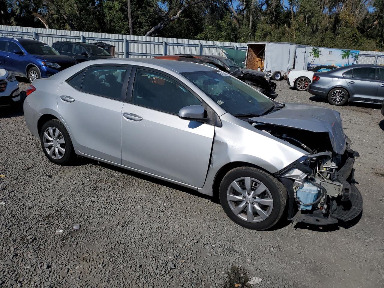 2014 Toyota Corolla VIN 5YFBURHE1EP061632 Copart auction photo, front end damage thumbnail 4