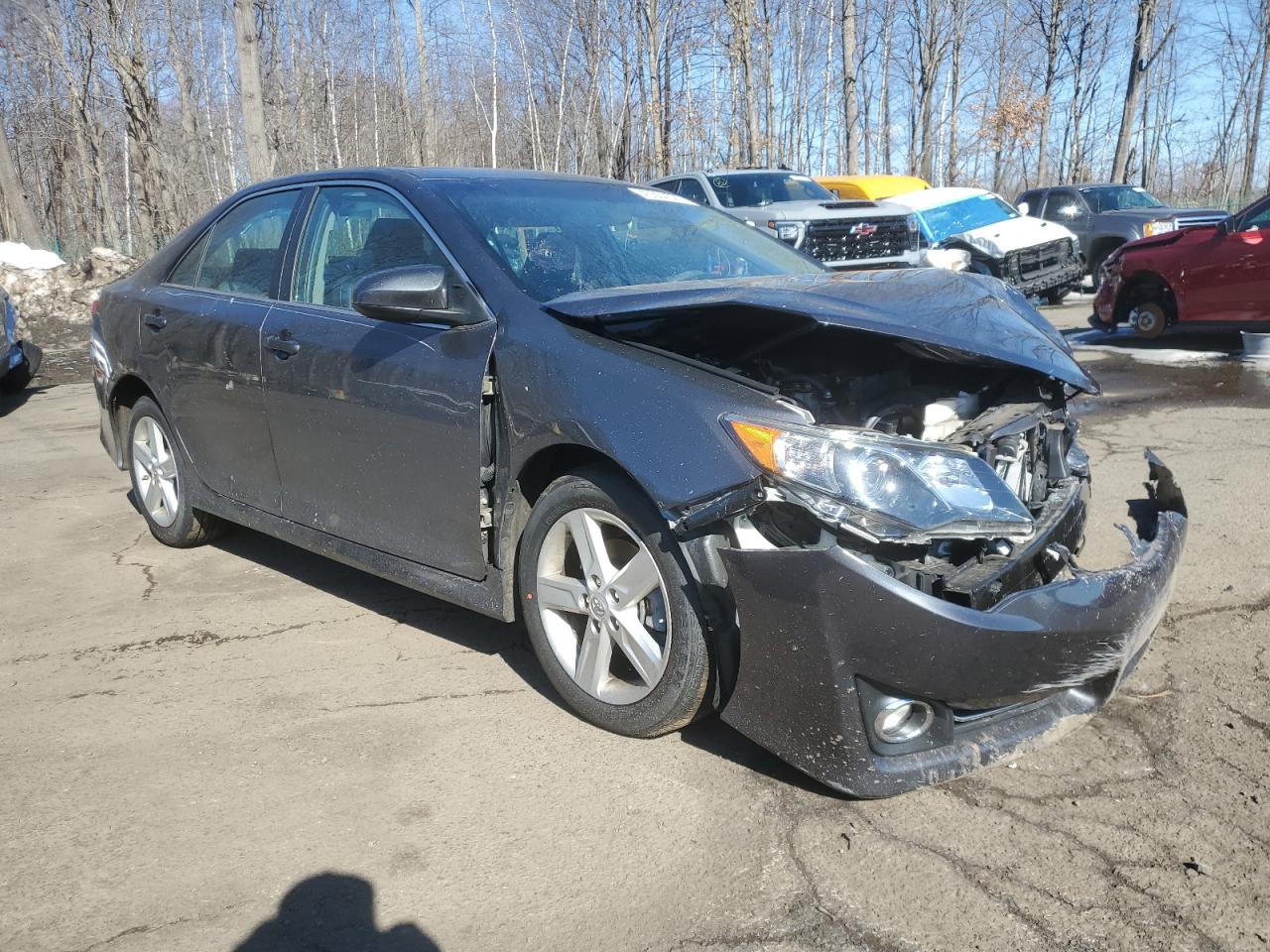 2014 Toyota Camry VIN 4T1BF1FK1EU413112 Copart auction photo, front end / side damage thumbnail 4