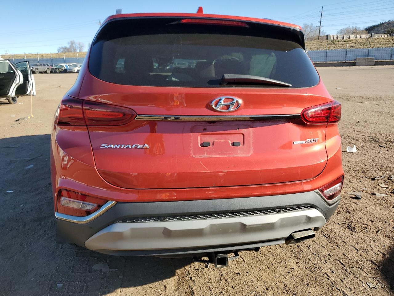 2020 Hyundai Santa Fe VIN 5NMS5CAA4LH223553 Copart auction photo, front end / side damage thumbnail 6